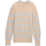 TOM TAILOR DENIM Trui  camel / grijs gemêleerd