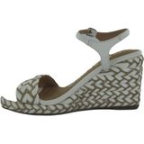 GIOSEPPO - Tigard - Espadrille Wedge Sandaal - Wit - 8,5 cm Sleehak