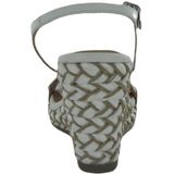 GIOSEPPO - Tigard - Espadrille Wedge Sandaal - Wit - 8,5 cm Sleehak