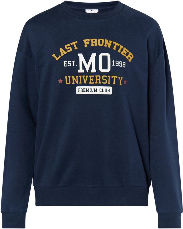 Mo - Sweatshirt - Katoen - Casual - Met Print en Logo