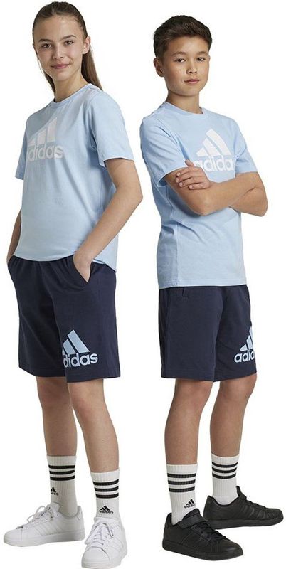 Adidas - Essentials Big Logo - Korte Broek - Blauw - 7-8 Jaar