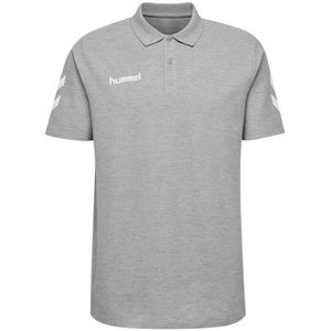 Hummel - HMLGO Katoenen Polo - Grijs - Korte Mouw - Voor Kinderen
