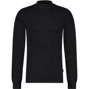 Saint Steve Heren trui zwart (Maat: XL) - Effen - Halslijn: Ronde hals,