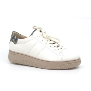 Hartjes - 162.1950 - Leren Sneaker - Wit Combi - Wijdte H