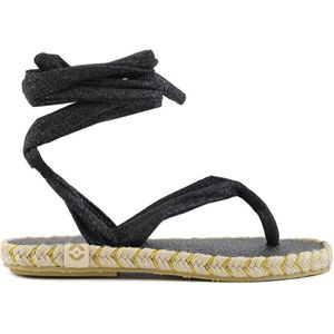 Nalho - NA0039 - Sandalen - Zwart - Dames - Teenslippers