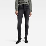 G-Star RAW - Skinny Broek - Zwart - Katoen - Nauwsluitend Ontwerp met 5 Zakken