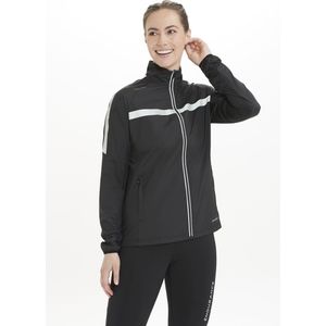 ENDURANCE - Ginar - Sportjas - Zwart/Wit - Trainingsjas - Met Hoge Stormkraag