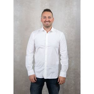 Lyle & Scott - Tonal Eagle Easy Care Poplin - Overhemd - Wit