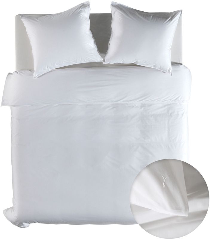 Dekbedovertrek - Grijs - Katoen - 240x220 cm