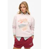 Superdry - Ruim Souvenir sweatshirt met grafische print en ronde hals - Dames - Truien