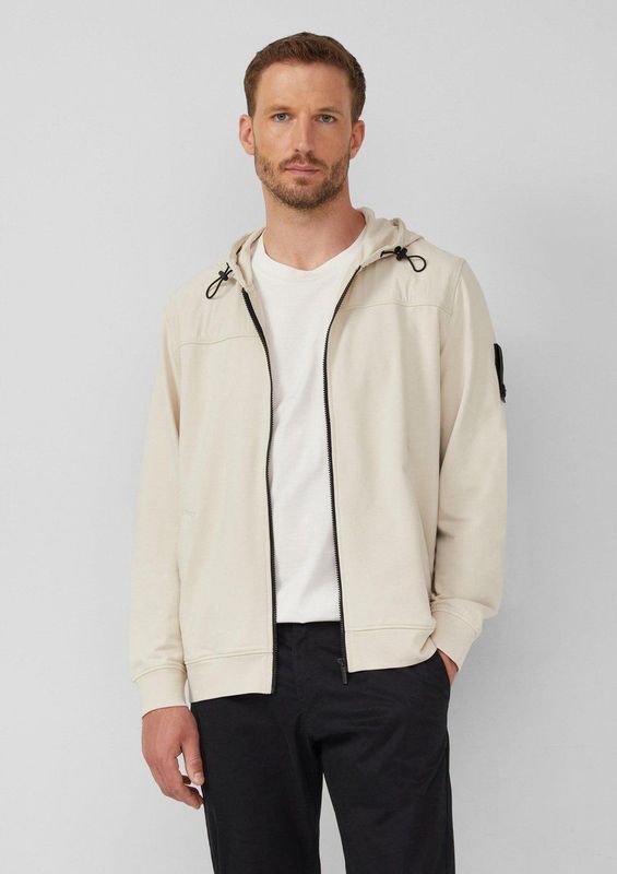 Sweatshirtjack - Hoogwaardige Katoenen Stretchstof - Normale Pasvorm