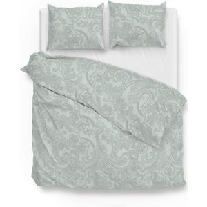 Zohome - Paisley-di-Lino - Dekbedovertrek - Groen - 100% Katoen