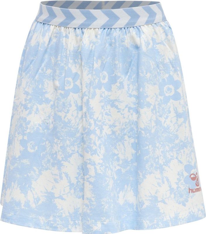 Hummel - hmlLINEZ SKIRT - Meisjesrok - Tie-dye Bloemenprint - Biologisch Katoen