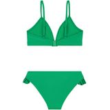 Shiwi Bikini set BLAKE FIXED TRIANGLE SET RUFFLE - tropisch groen - 122/128