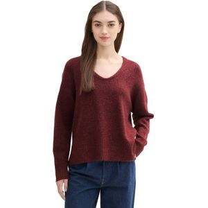 TOM TAILOR Denim Damestrui, 32620 - Tawny Port Red Melange, XXL