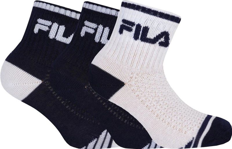 Fila socks 3-pack jr boy quarter white-navy 27-30