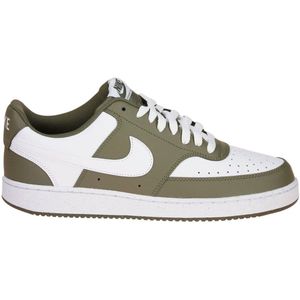 Nike - Court Vision Low - Sneakers - Olijfgroen Wit