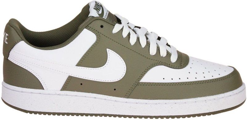 Nike - Court Vision Low - Sneakers - Olijfgroen Wit