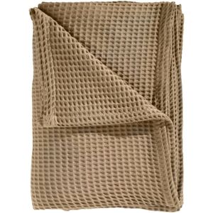 Heckettlane Bed Sprei Wafel - Bedsprei 2 persoons - Wafeldeken - 240x260 - Beige