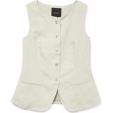 Vero Moda - Vmmikela Sl Long Waistcoat - Gilet - Birch/Melange As