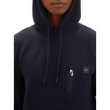 Tom Tailor - Hoodie - Heren - Blauw - Polyester - 1037861