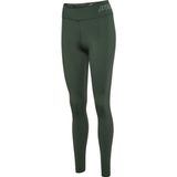 hummel - hmlTE FUNDAMENTAL MID WAIST TIGHTS - Sportbroek - Zwart - Jerseystof