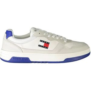 Tommy Hilfiger - Witte Leren Heren Sneaker - Sneakers - Wit