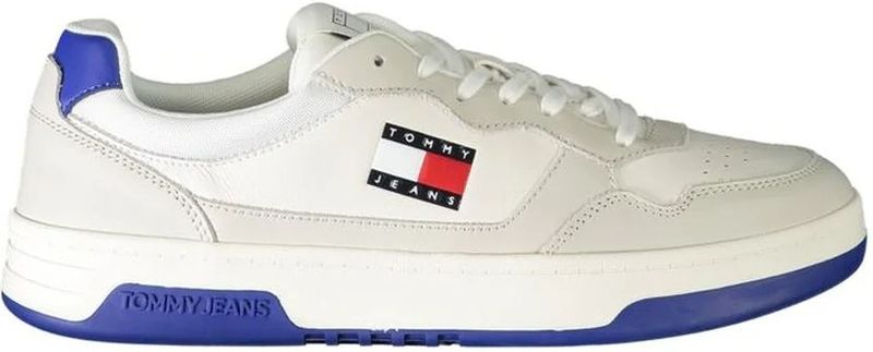 Tommy Hilfiger - Witte Leren Heren Sneaker - Sneakers - Wit