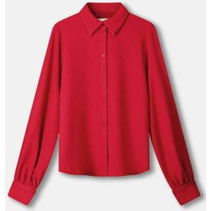 Pom Amsterdam - Blouse - Rood - Gerecycled Polyester