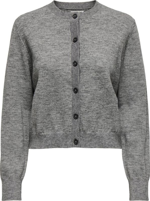 Only - Onlcamille Basic - Cardigan - Medium Grey Melange