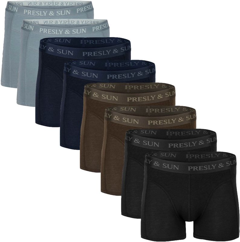 Presly & Sun - Robert 8-Pack Boxers - Multi - Heren Boxershorts