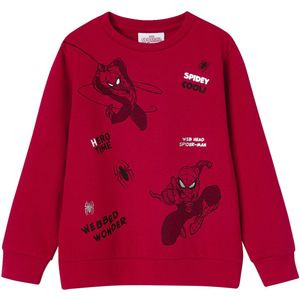 Vertbaudet - Jongenssweater - Marvel® Spider-Man - Fleece - Ronde Hals - Lange Mouwen