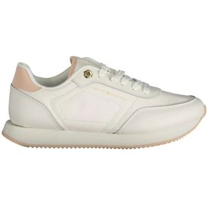 Tommy Hilfiger - Sneakers - Wit - Polyester - Contrastdetails