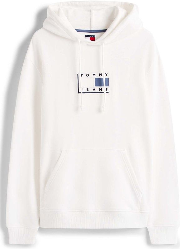 Tommy Jeans - Sweatshirt - Lichtblauw - Capuchon met Trekkoord