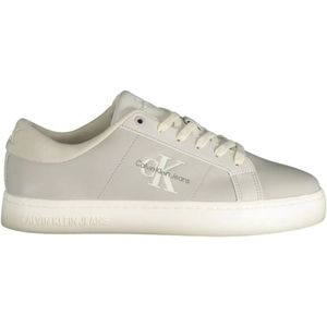 Calvin Klein - Sportsneakers - Grijs - Polyester Leer Polyethyleen