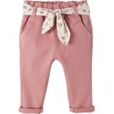 Babybroek - Oudroze - Met Stoffen Riem - Effen