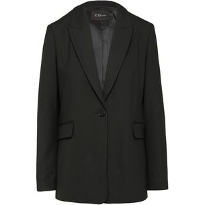 Blazer - Effen - Licht Gevoerd - Lange Mouw - Normale Pasvorm