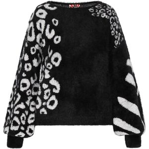 myMo - Mymo Rocks - Gebreide Trui - Luipaard- en Zebramotief