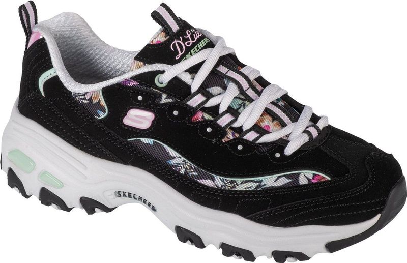 Skechers D'Lites - Damestrainers - Bloemenprint - Ademend - Air-Cooled Memory Foam