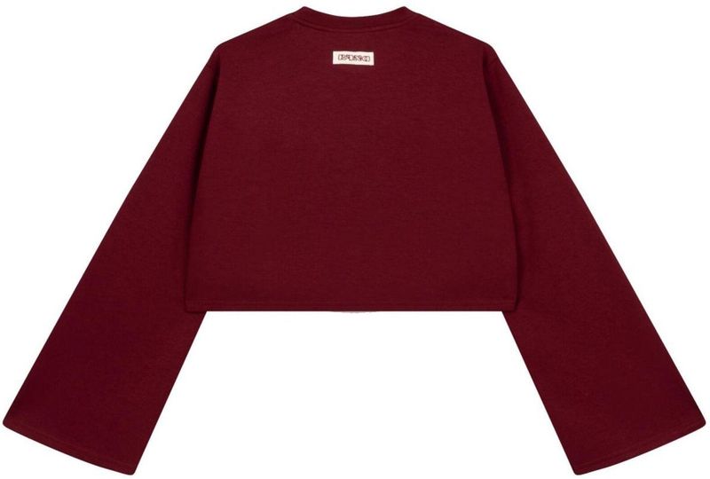 Refined Department - Carina R2511821834 - Trui - Bordeaux - Knitted Croptop