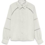 Vero Moda - Vmgusla ls shirt wvn btq ga - Blouse - Off-white