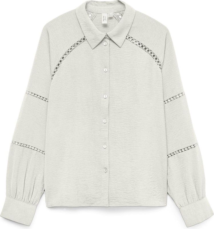 Vero Moda - Vmgusla ls shirt wvn btq ga - Blouse - Off-white