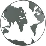 Present Time Memobord World Map - Groen - Ø50cm - Modern,Scandinavisch