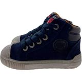 Develab - Halfhoge Schoen - Navy Blauw - Leder - Veters en Rits