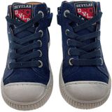Develab - Halfhoge Schoen - Navy Blauw - Leder - Veters en Rits