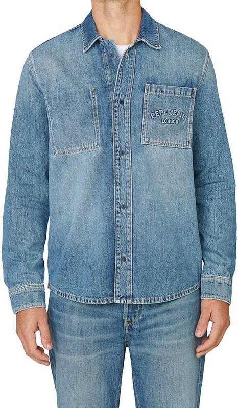Pepe Jeans - Relaxed Weston Denim Overhemd - Blauw