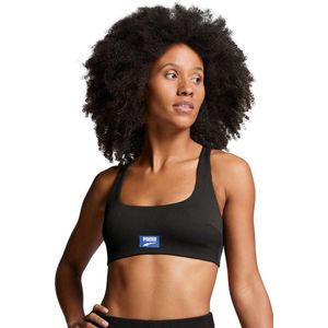 Puma Zwemtop Ribbed Scoop Neck Top Black Combo