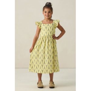 Sissy-Boy - Maxi-jurk - Lichtgeel - Kreeftenpatroon