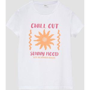 T-shirt - Katoen - Korte Mouwen - Print met Gommetjes