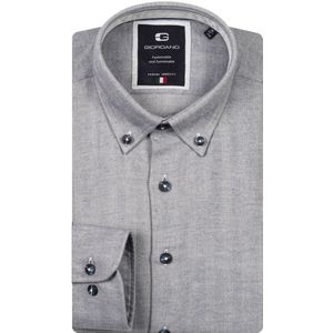 Giordano - Overhemd - Grijs - Button Down Print